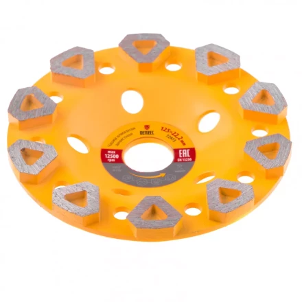 Чашка алмазная зачистная 125 мм Бриллиант Denzel 72973 купить в Кургане
