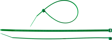 Кабельные стяжки зеленые нейлоновые промфасовка серия ПРОФЕССИОНАЛ купить в Кургане