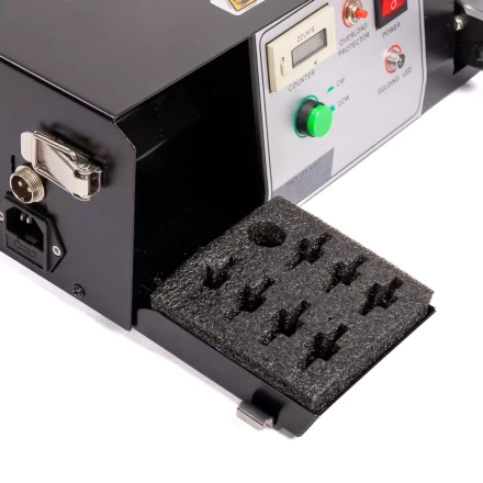 Пресс-клещи электрические КВТ ПКЭ-01 для опрессовки наконечников и разъемов матрицами МПК (87730) купить в Кургане