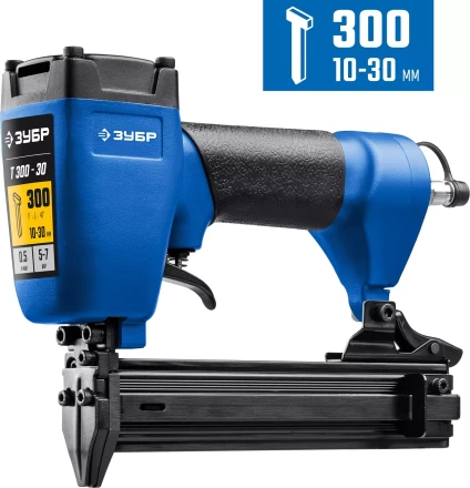 ЗУБР Т300-30 пневматический нейлер для гвоздей 18Ga, тип 300 (10-30 мм), Профессионал (31932) купить в Кургане
