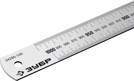 ЗУБР Про-100, длина 1.0 м, усиленная нержавеющая линейка, Профессионал (34280-100) купить в Кургане