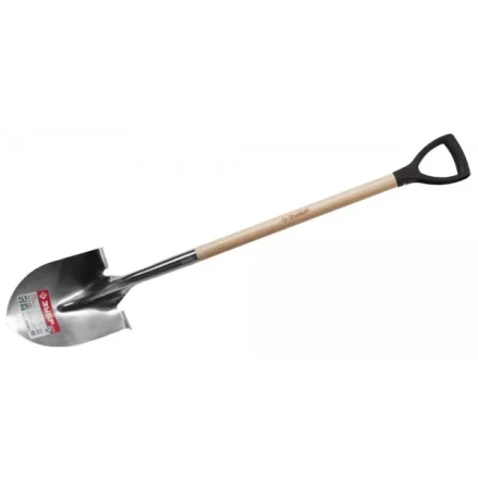 Лопата ЗУБР &quot;ЭКСПЕРТ&quot; штыковая садовая из нерж. стали, деревянный черенок из ясеня, пластиковая рукоятка, 290х210х1200мм 4-39430_z01 купить в Кургане
