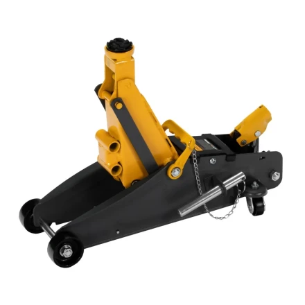 Домкрат гидравлический подкатной Denzel с фиксатором 2,8 т 135-385 мм 51155 купить в Кургане