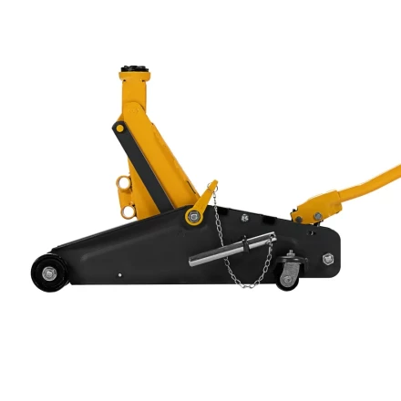 Домкрат гидравлический подкатной Denzel с фиксатором 2,8 т 135-385 мм 51155 купить в Кургане