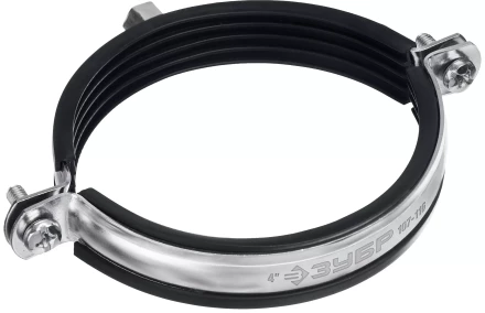 ЗУБР 4, М8/М10, цинк, 10 шт, трубный хомут с гайкой (37880-107-116) купить в Кургане