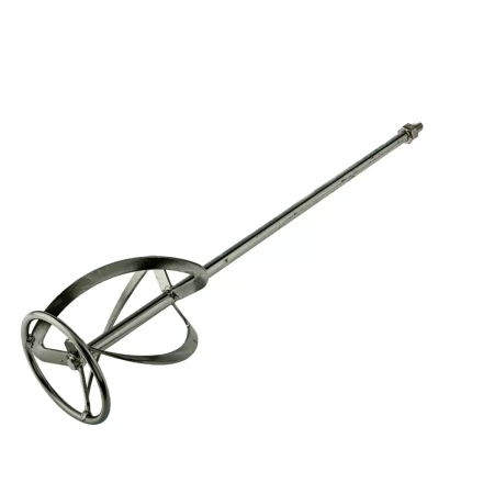 Насадка для миксера Сибртех 848947 , для тяжелых растворов, 120 х 590 мм, оцинкованная, хвостовик резьба М14 купить в Кургане