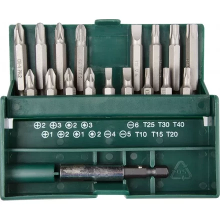 Набор бит &quot;EXPERT&quot;, KRAFTOOL 26131-H18, с магнитным адаптером в бит-боксе, 18 предметов 26131-H18 купить в Кургане