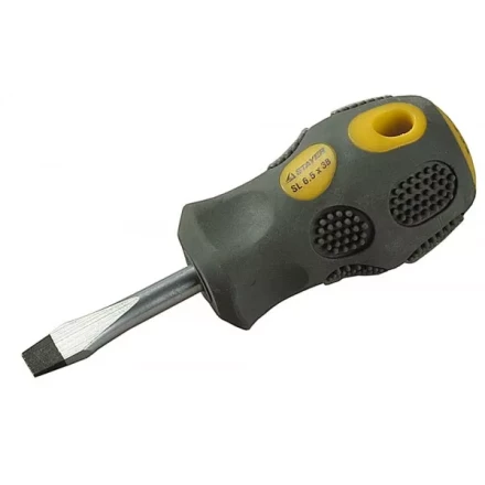 Отвертка STAYER &quot;PROFESSIONAL&quot; &quot;MAX-GRIP&quot; слесарная, Cr-V, намагниченная, SL 6,5х38мм 2580-38-6.0 G купить в Кургане