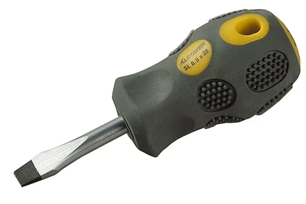 Отвертка STAYER &quot;PROFESSIONAL&quot; &quot;MAX-GRIP&quot; слесарная, Cr-V, намагниченная, SL 6,5х38мм 2580-38-6.0 G купить в Кургане