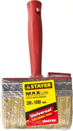 Макловица STAYER "MASTER" UNIVERSAL, светлая щетина, пластмассовый корпус, 3х10см 01824-10 купить в Кургане