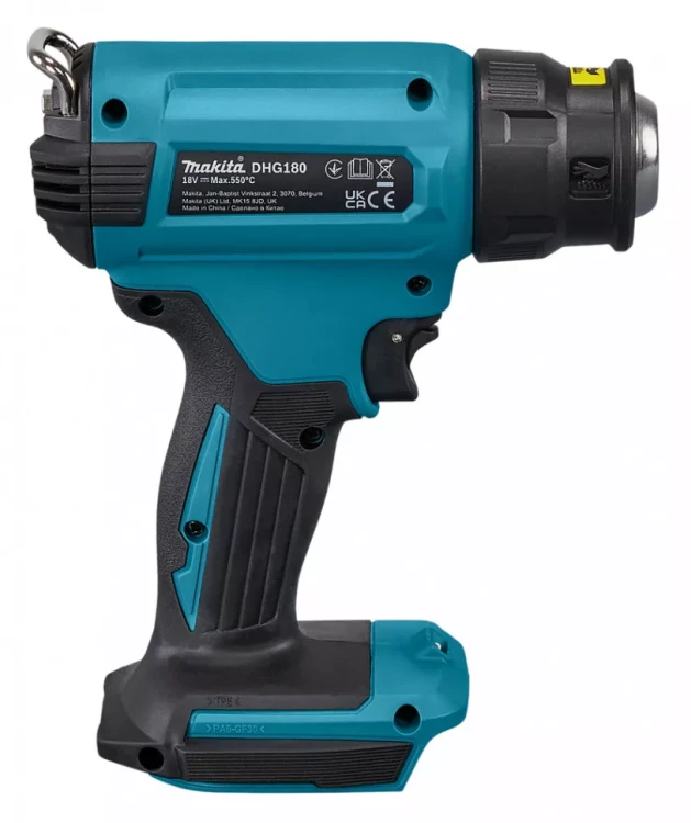 Аккумуляторный 18V тепловой пистолет (фен) Makita DHG180RT1J (1x АКБ 5Ач, ЗУ) купить в Кургане