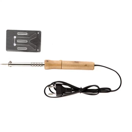 Паяльник с ручкой из дерева 40 Вт 220 В Sparta 913102 купить в Кургане