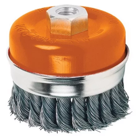 Щетка чашечная для шлифмашин сталь 80мм M14 S-T Кратон 1 11 02 002 купить в Кургане