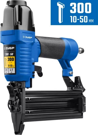 ЗУБР Т300-50 пневматический нейлер для гвоздей 18Ga, тип 300 (10-50 мм), Профессионал (31933) купить в Кургане