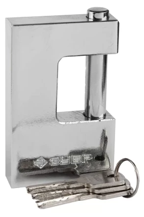 Замок ЗУБР "ЭКСПЕРТ" навесной, стальной корпус, П-образная форма, 90мм 37281-90 купить в Кургане