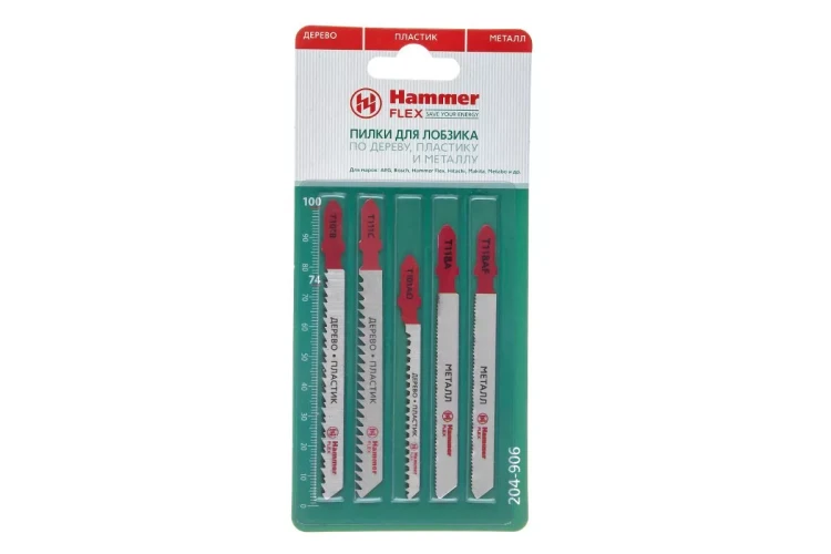 Пилки для лобзика HAMMER JG WD-PL-MT set No6 (5pcs) купить в Кургане