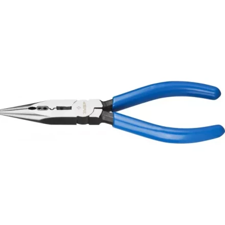 Тонкогубцы ЗУБР &quot;ПРОФЕССИОНАЛ&quot; многофункциональные, хромоникелевая сталь, обливные рукоятки, 160мм 22175-3-16 купить в Кургане