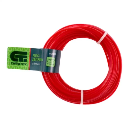 Леска для триммера квадратная, 2.0 мм х 15 м, Россия Сибртех 961555 купить в Кургане