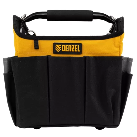 Переноска для инструмента, 260х240х300 мм, 22 кармана, наплечный ремень// Denzel 90294 купить в Кургане