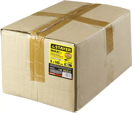 Дюбель-гвоздь полипропиленовый, потайный бортик, 8 x 140 мм, 500 шт, STAYER Master 30640-08-140 30640-08-140 купить в Кургане