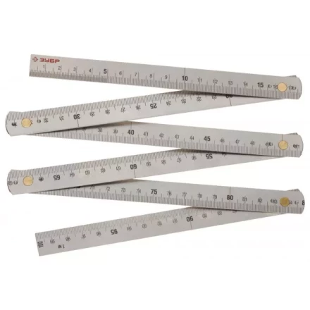 Метр ЗУБР &quot;ЭКСПЕРТ&quot; складной, усиленный, нержавеющая сталь, 1м 3423-1 купить в Кургане