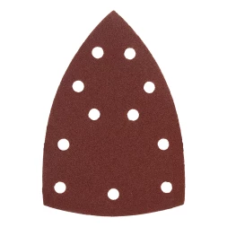 Треугольник абразивный на ворc. подложке под &quot;липучку&quot;, перф., P 120, 150х150х100 мм, 5 шт. Denzel 738627