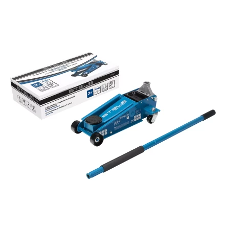 Домкрат гидравлический подкатной Stels 51139, 3 т, 120-450 мм, быстрый подъем, проф. купить в Кургане