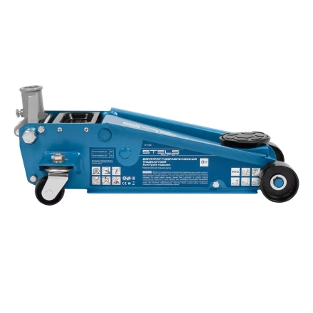 Домкрат гидравлический подкатной Stels 51139, 3 т, 120-450 мм, быстрый подъем, проф. купить в Кургане