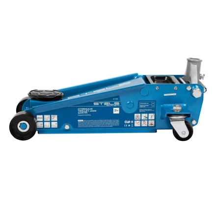 Домкрат гидравлический подкатной Stels 51139, 3 т, 120-450 мм, быстрый подъем, проф. купить в Кургане