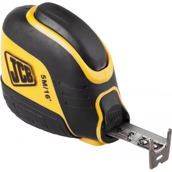 Рулетка JCB, автостоп, двусторонняя шкала, двухкомпонентный корпус, 5м JMS003 купить в Кургане