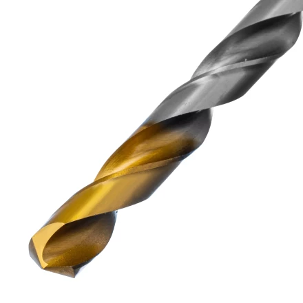 Сверло спиральное по металлу Denzel 12 x 205 мм, Р6М5, Golden Tip, удлиненное 718265 купить в Кургане