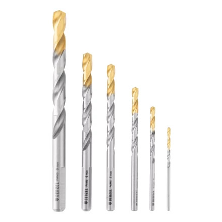 Набор сверл по металлу Denzel, 2-8мм, Р6М5-TiN, Golden Tip, 6 шт, 723000 купить в Кургане