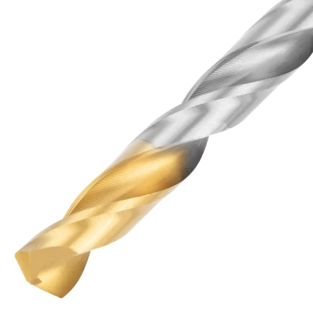 Набор сверл по металлу Denzel, 2-8мм, Р6М5-TiN, Golden Tip, 6 шт, 723000 купить в Кургане