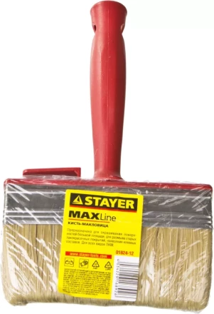 Макловица STAYER "MASTER" UNIVERSAL, светлая щетина, пластмассовый корпус, 3х12см 01824-12 купить в Кургане