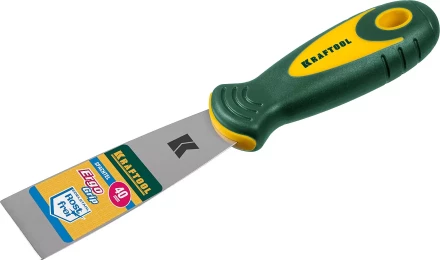 Шпательная лопатка KRAFTOOL с 2-компонент ручк, профилиров нержав полотно 10035-040 купить в Кургане