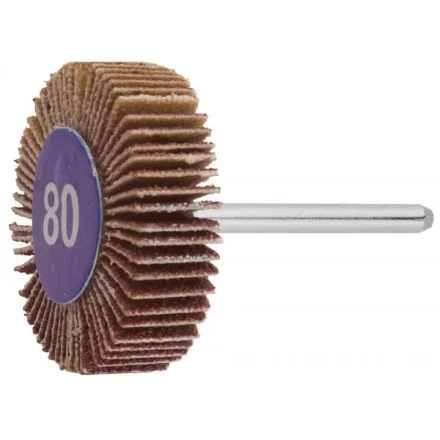 Круг ЗУБР веерный на шпильке, P 80, d 32x10x3,2 мм, L 45мм, 1шт 35934 купить в Кургане