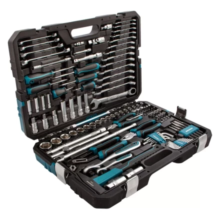 Набор инструментов 115 предметов, 120 зубьев, CrV, 1/4&quot;, 1/2&quot; Gross 14152 купить в Кургане