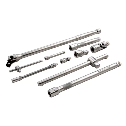 Набор инструментов 115 предметов, 120 зубьев, CrV, 1/4&quot;, 1/2&quot; Gross 14152 купить в Кургане