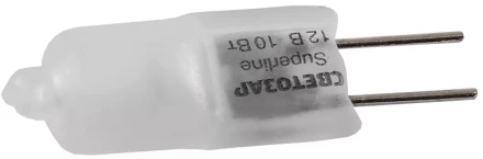 Лампа галогенная СВЕТОЗАР капсульная, матовое стекло, цоколь G4, диаметр 9мм, 10Вт, 12В SV-44761-M купить в Кургане