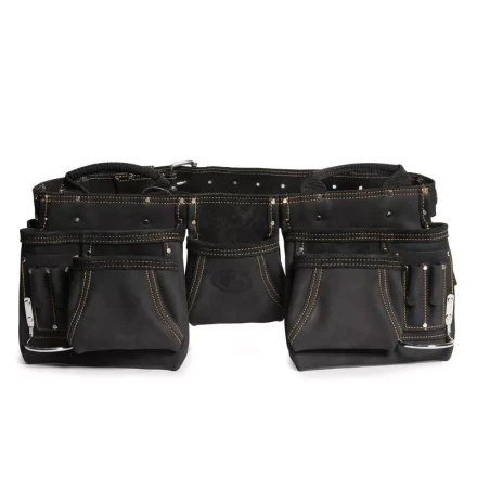 Сумка-пояс монтажника кожаная СК-12 премиум-серия «DEAD BULL» КВТ купить в Кургане