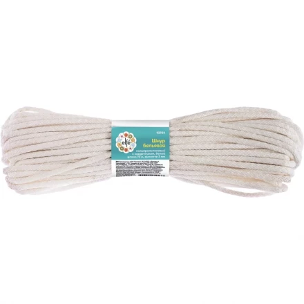 Шнур бельевой полипропиленовый с сердечником  D-5 мм L-15 м цветнойELFE 93709 купить в Кургане