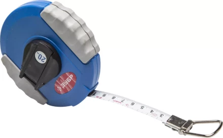 Мерная лента ЗУБР &quot;ЭКСПЕРТ&quot;, стальное полотно с нейлоновым покрытием, двухкомпонентный ударопрочный корпус, 20м 34165-20_z01 купить в Кургане
