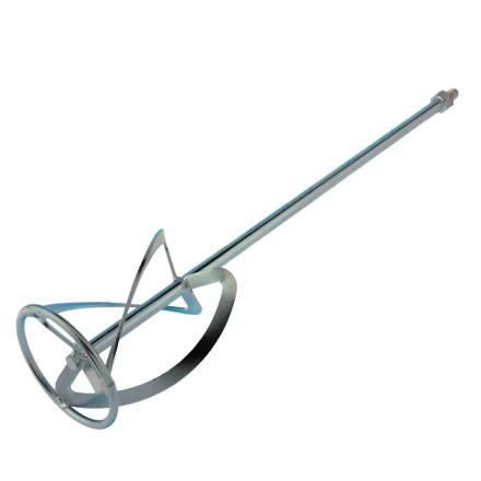 Насадка для миксера Сибртех 848977, для легких растворов, 120 х 590 мм, оцинкованная, хвостовик резьба М14 купить в Кургане