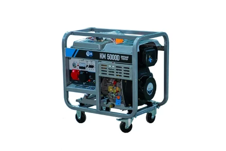 Генератор дизельный TOR KM5000D 5,0 кВт 380В/1,6 кВт 220В 15 л с электростартером 1025964 купить в Кургане