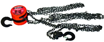 Таль цепная 2 т h  подъема 2.5 м расстояние между крюками 380 мм  MATRIX 519365 купить в Кургане