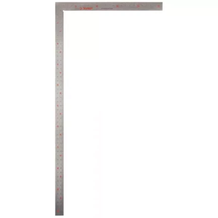 Угольник ЗУБР &quot;ЭКСПЕРТ&quot; столярный нерж. сталь, шкала: шаг 1 мм, гравированная, 500 х 250 мм 34350-50 купить в Кургане