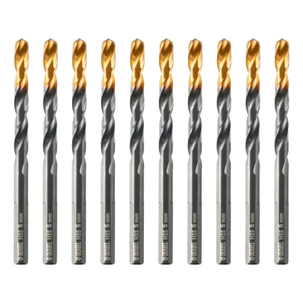 Сверло по металлу Denzel, 6 мм, HSS-Tin, Golden Tip, 10 шт. 717215 купить в Кургане