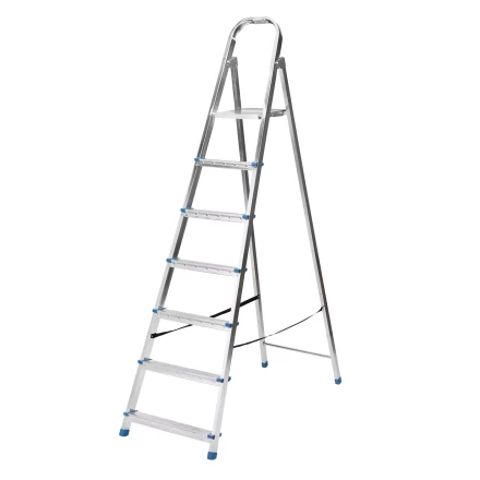 Стремянка Сибртех 97839, 7 ступеней, стальная, оцинкованная купить в Кургане