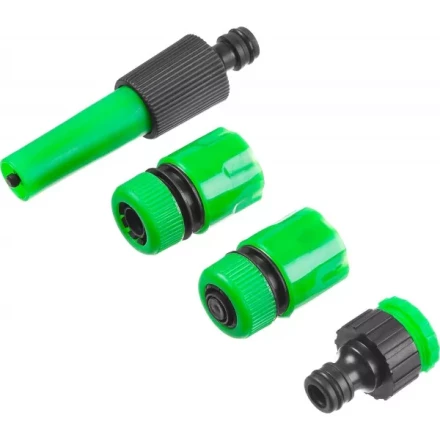 Набор поливочный РОСТОК: Наконечник, 2 соединителя 3/4&quot;, адаптер внешний 427263 купить в Кургане