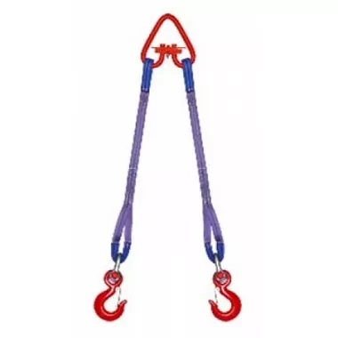 Строп текстильный двухветвевой 2СТ 5 т L=6 м SF7 120 мм Звено РТ-3 купить в Кургане